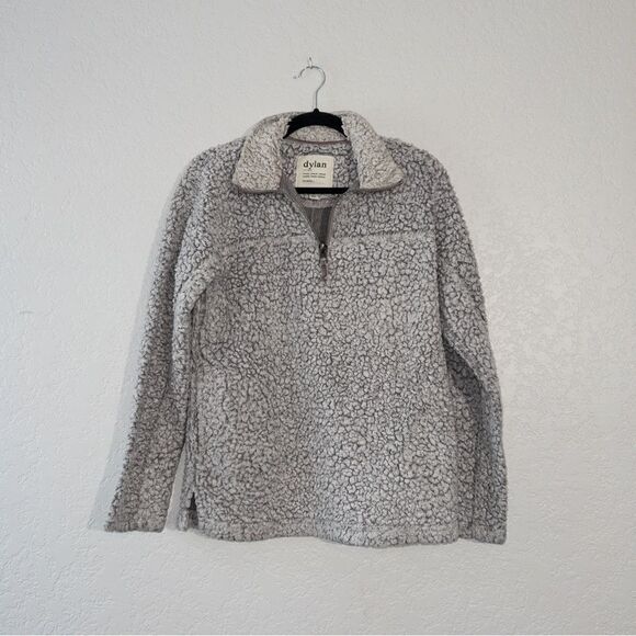 Dylan Gray Sherpa Faux Fur Quarter Zip‎ Jacket Size XS - Picture 1 of 6